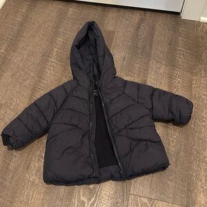Zara Navy Puffer Baby 12-18 Months